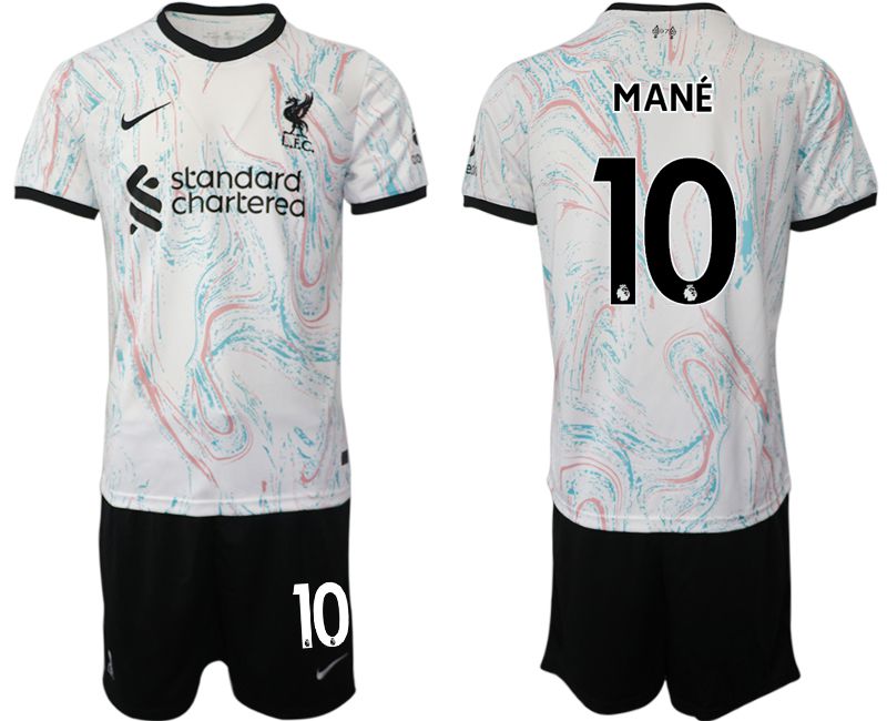 Men 2022-2023 Club Liverpool away white #10 Soccer Jersey->liverpool jersey->Soccer Club Jersey